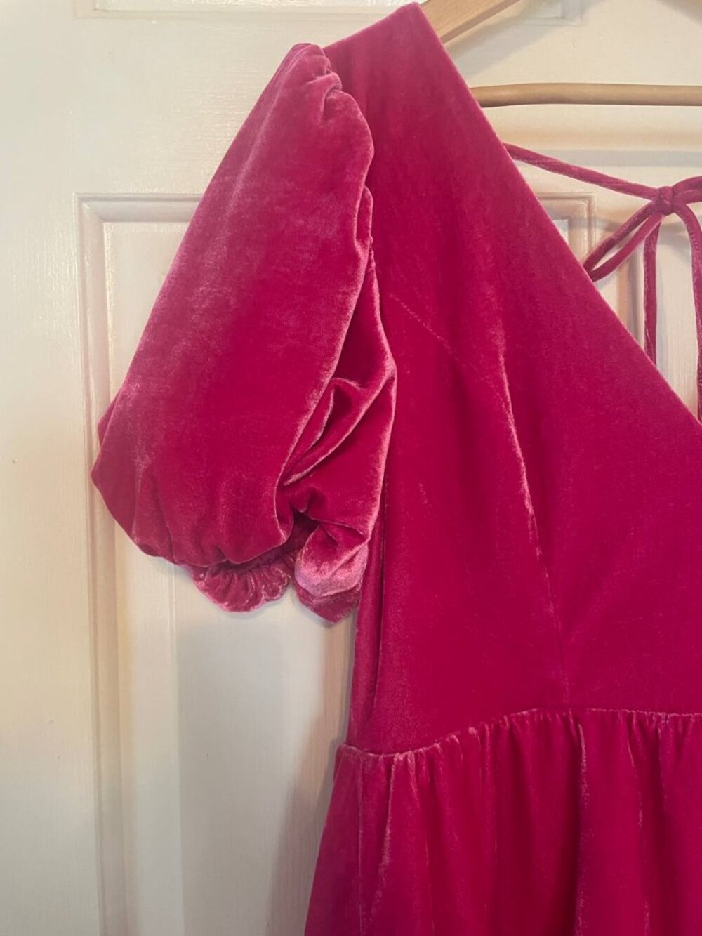 NWT LENA Pink Wonderland Velvet Bubble Mini Dress | Coquette Barbiecore Party - Picture 2 of 7